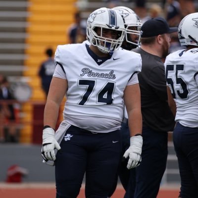 MLaufenburger's profile picture. Pinnacle high school (AZ) / C/O 26’/ OG-OT-C/ 6-2 280lbs/3.4 Gpa/#74/2X 1st team all region and district OL/All state HM/3yr starter/602-743-3168/ TBA trained☠️