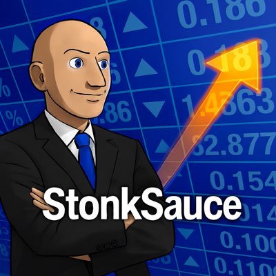 StonkSauceX's profile picture. Spillin' StonkSauce 🍳 | Fintweet-finance chef serving gains & insights. #StonkSauce #NFA #DYOR