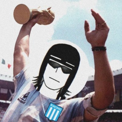20Nico01's profile picture. Aguante Racing.
⭐Campeón mundial de los gordos 2025