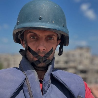 War on Gaza 🇵🇸/Mohammed Asad 🎥 Reel creator Photojournalist and film maker under water in Gaza Winner of a number of Arab and international awards