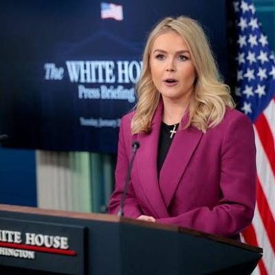 American political spokesperson who has served since 2025 as the 36th White House press secretary under the second Trump administration. A member of the Republi