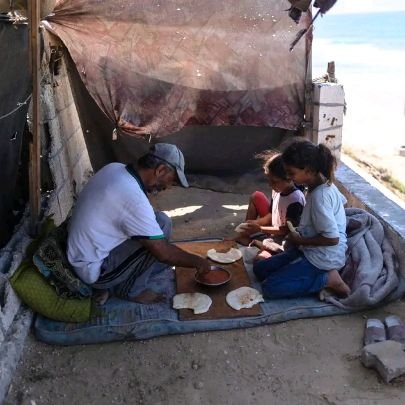 I am Murad Ahmed. I photograph events in Gaza and people’s lives. I am exposed to danger due to the bombing. I support my family of 6 members. My father sick