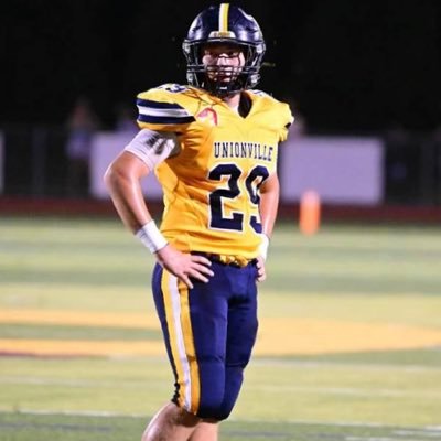 Unionville 29’ | 5’9 190 | RB/ILB| HC.Tim Murphy - Tmurphy@ucfsd.net