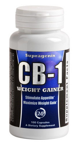 CB-1 Weight Gainer is an all-natural weight gain pill.  CB-1 is an effective appetite stimulant while slowing your metabolism.