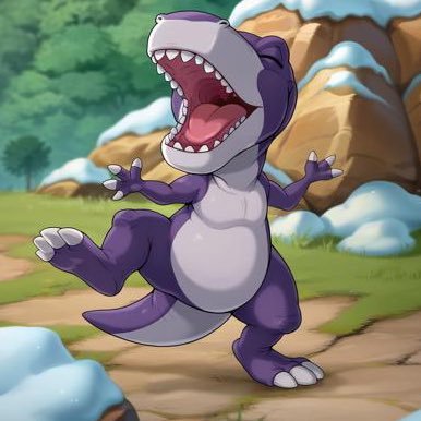 Hi, I'm Chomper the Purple Sharptooth (Friendly) || Grandpa: @TyrannosaurBuck Mom: @MamaSharp_LBT Daddy: @DaddySharp_LBT #Mate: @Ruby_TLBT #TLBT
