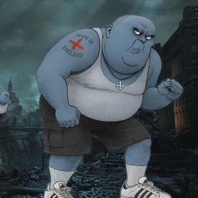 Gammonzilla, a bacon-beast of Brexit fury, rises from a Yorkshire bunker to crush Eurocrats, woke traitors & parasites, roaring to reclaim Blighty’s glory. 🇬🇧