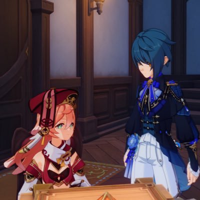 iMikail's profile picture. background by @RadarAbsorbed also I REALLY LOVE XINGQIU📘 x YANFEI ⚖️. XINGFEI 💧🔥