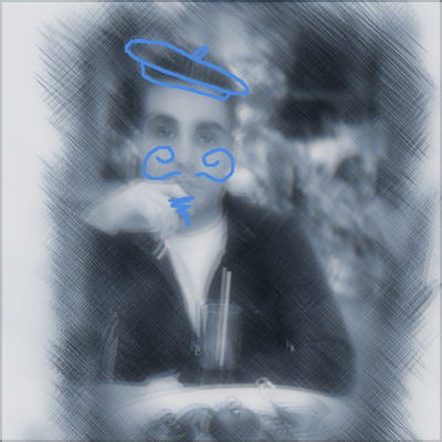 MisterJeanDeaux's profile picture. Private individual – lost in the world. Not really French but I love my drawn-on beret & 'stache.