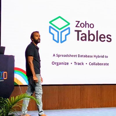 Engineering Manager @ Zoho Tables, a no code work management tool, with 50+ inbuilt solutions across 10+ industry verticals