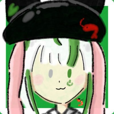 阿和音あまえびちゃん🦐💚10月からネット復帰するVRC男の娘さんのプロフィール画像