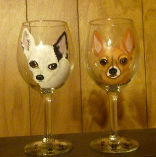 Home of the original Hand Painted Custom Pet Wine Glasses from YOUR pets photo! Have your fur baby painted on unique gift items!