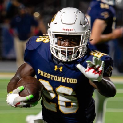 Prestonwood Christian Academy
Coach @donnieyantis RBCoach @CoachCoreyH
5-8 180 lbs/40YD-4.53 10YD: 1.72
Bench 315/Squat 405
ACT: 30
wtayloriii2026@gmail.com