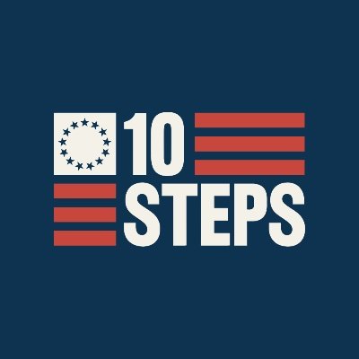 10stepscampaign's profile picture. There are 10 Steps to Autocracy and Authoritarianism. America is seeing all 10. Understand their playbook. Get engaged. Reclaim democracy.