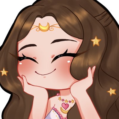 Moon Princess VTuber having a good time! PNG: @ArtGeo_K Logo: @katdrawsco_