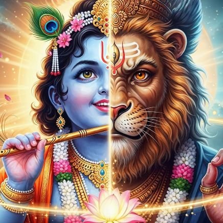 SriKrishnNrsimh's profile picture. Continually chant "SriRadheKrishna श्रीराधेक्रिष्ण శ్రీరాధేక్రిష్ణ" for Health, Joy and Protection.