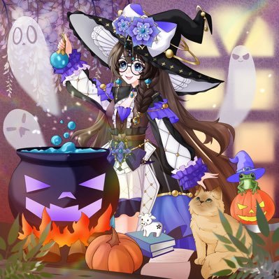 aiikiyo222's profile picture. `★ .⁺ your friendly neighbour witch ღ !!      (✫彡) twitch vtuber