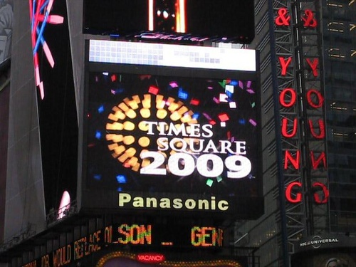 Times Square, you are off your rocker. But don't worry, we can blog it out.