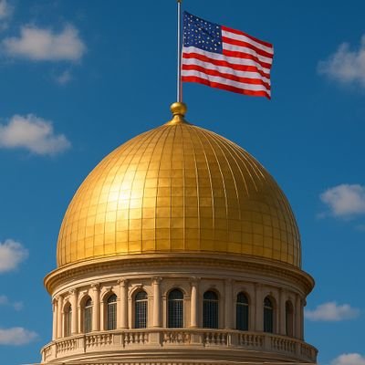 Capturing the elegance and strength of American architecture with a #GoldenDome as a symbol of unity and pride 🇺🇸 Join Telegram https://t.co/S6JptTnWk0