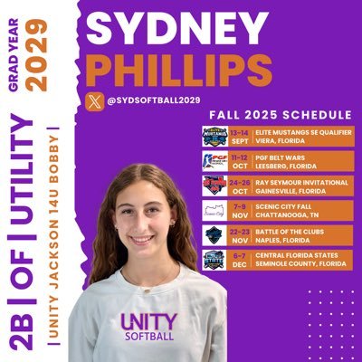 SydSoftball2029's profile picture. 2029 Utility Player (MIF, OF) Seminole Ridge HS, Unity Jackson-Bobby