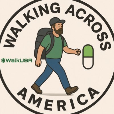 Walking across america on livestream everyday for Charity