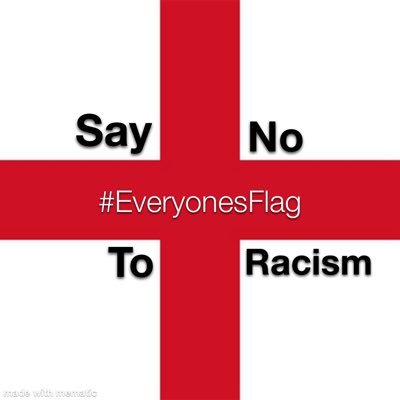 The St George’s Cross 🏴 is for everyone in England NOT just the far right! Let’s make this flag represent ✌️peace ❤️ & love #EveryonesFlag