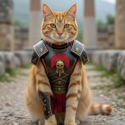 Whiskered warlord with diamond claws. Eternal conqueror of laser pointers.