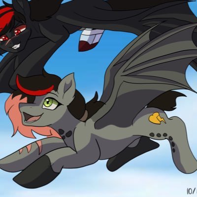 I’m 20yr powerful unicorn,I’m the newest member of the Night Guard. I serve under @mlp_Luna as her soldier and student with a bubbly gentlness