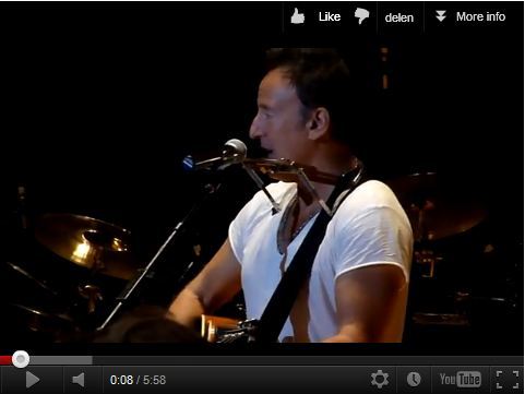 Bruce Springsteen's videos from youtube tagged and filtered