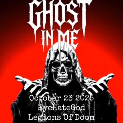 A New Monster of Heavy Metal Music from WV. Catch us live with Eyehategod & Legions of Doom at The Shop, Dunbar, Oct 23, 2025! #GhostInMe #WVMetal
