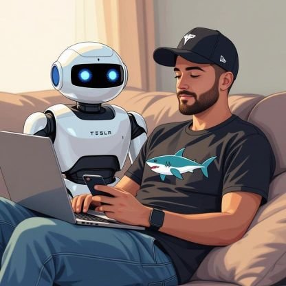 sharkma_b's profile picture. Hi I'm Bo, not really a shark but I love them.
I like tech, AI, animals and a lot of nonsense. Loving Grok Imagine 🦈💙