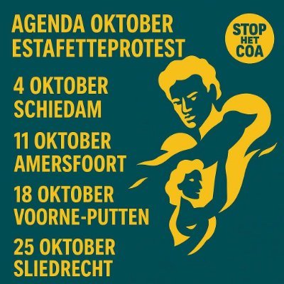 Stop het COA is een protestbeweging die van gemeente tot gemeente trekt om wekelijks protesten te organiseren tegen de bouw van grootschalige AZC's!