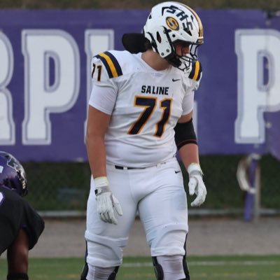 ian_theisen71's profile picture. 6'5, 270, RT, Saline High School, #71, 3.8 gpa, head coach @CoachShort_, 📞#734-489-4278, 4 Offers