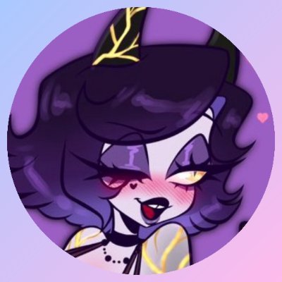 30+ | She/they | Sharing yume/soulbonder | Multishipper | C: @polaris_hells | P: @LArtsss | 2P Alastor: @Anic_en | Hosts art raffles | Kind yumes welcome 💙💜