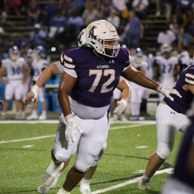 JadenEverett_72's profile picture. Jaden Everett, 6’2’’285lb Junior class of 2027, Right Guard, Alexandria Senior High School (5A)