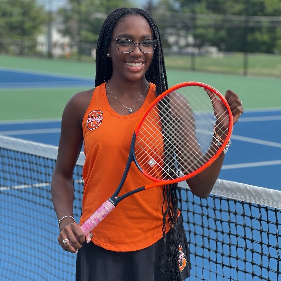 Chryssa_Mccoy's profile picture. Chryssa McCoy | Class of 2026   Cherokee High School (NJ) | Varsity Tennis 🎾   3.5 GPA | Dedicated & Coachable