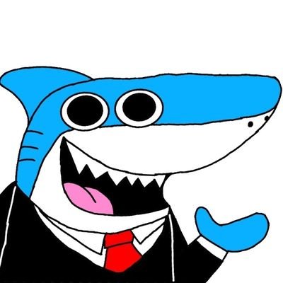 um tubarão q gosta de fnaf, bendy poppy e etc q joga gmod desenha e faz uns treco de biscuit.