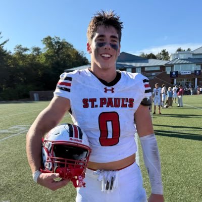 NH | C/O 2027 St Paul’s School | DE/FB | #0| HT 6”3 | WT 210 | 425 Squat | 290 Bench | 2x 1st Team All State LB | 2nd Team All State RB
