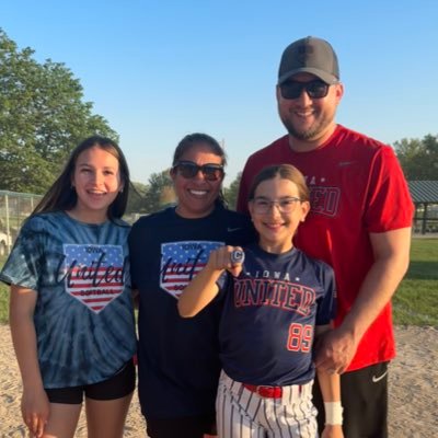 Wife. Mother. Former Iowa State Softball Player. Head Softball Coach @IowaUnitedSB 12U & 14U. Assistant Softball Coach Fort Madison High School.