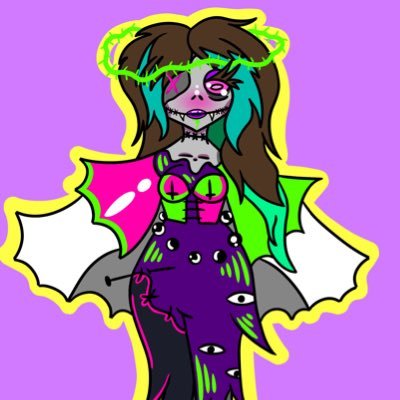 HaunterValleyOG's profile picture. Account belonging to Sara Haunter💖🤍💜🖤💙/ 🩷💜💙/ Proud  Satanist/ character by me, Emzzy (21) they/she/. webcomic👉🏻⛧ HaunterValley🜏