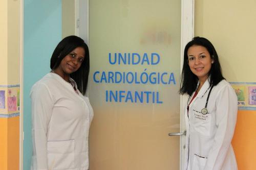 Unidad de Cardiologia Infantil  presidida por Dra.Mary Bolivar R. y Rayma Florez  Marcano ambas Pediatras especialistas en Cardiologia Infantil Venezolanas: