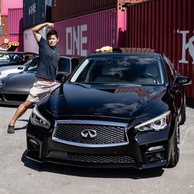 US Trackin CL7⇒Infiniti Q50 S3.0t AWD RED Sports /Honmokukai/wakigenagash×healstatic/