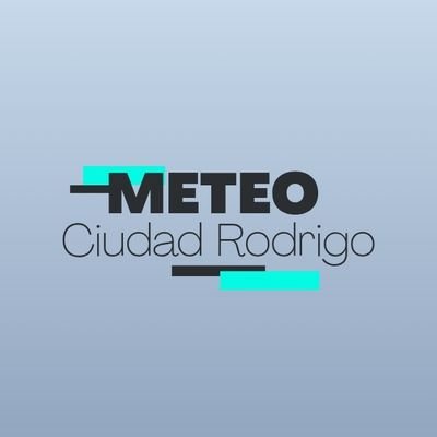 👋Meteo Ciudad Rodrigo
👉El tiempo ☀️☂️❄️🌦️ que hace y hará en 📍#CiudadRodrigo y comarca
🤝Colaborando con: @meteoyayi
