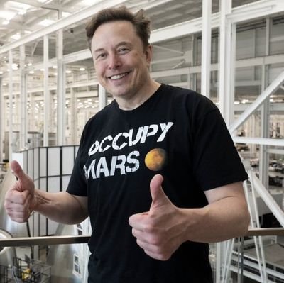 Bio
Entrepreneur 🚀| Spacex • CEO & CTO 🚔| Tesla • CEO and Product architect 🚄| Hyperloop • Founder 🧩| OpenAI • Co-founder 👇🏻| Build A 7-fig twitter