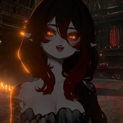 EmmeranneVT's profile picture. Your local Cryptid & Raven Harpy
VTUBER. Est. 6.25.2023
Horror Fanatic.
2d model & rig from Suiika's customized models.