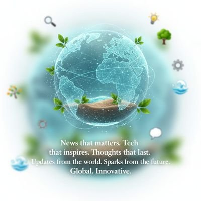 “News that matters. Tech that inspires. Thoughts that last.”
“Updates from the world. Sparks from the future.”
“Global. Innovative. Thoughtful