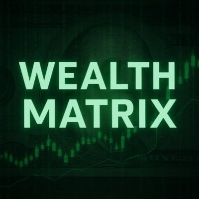 TheWealthMatrix's profile picture. The Wealth Matrix is Religious Wealth 🙏 Family Wealth | Financial Wealth | Physical Wealth 💪 | I am a  Investor and Financial Freedom Enthusiast 📈