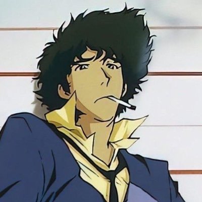 i like jojo’s bizarre adventure and my bf and spike spiegel. spike spiegel’s REAL wife and girlfriend ♡ she/her