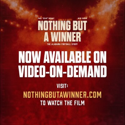 NBAWmovie's profile picture. The untold story of Alabama’s football dynasty. 🏈 NOW AVAILABLE ON VIDEO ON DEMAND! #RollTide