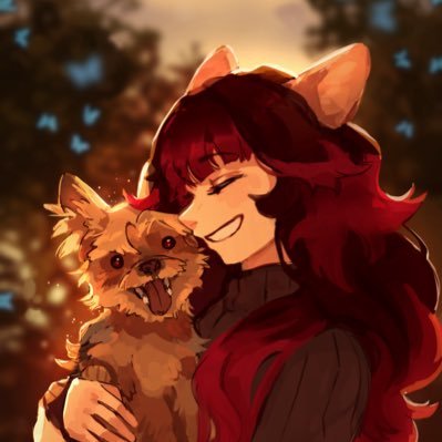 23|Any pronouns|Pansexual|Considering on being Vtuber|18+|Your favorite vampire Corgi queen 🐾🩸👑 the corgi queen with a yorkie