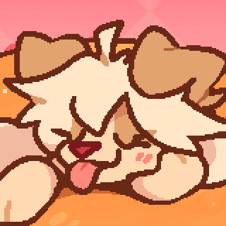 Draws dogs 🐕 makes games 🕹 doesn't talk much (sorry) 🌱 there might be 16+ suggestive ⚠️ (banner: @Zevulpes, pfp: @MochaMokat) 🏳️🌈